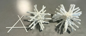 3D printed 27 lines structure